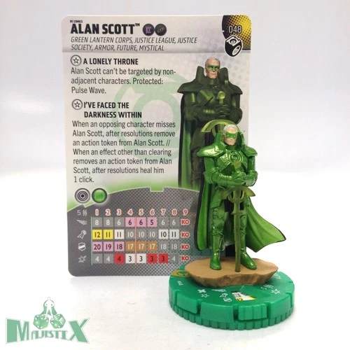 Heroclix Lantern Legacy set Alan Scott (KC) #048 Super Rare figure w/card!