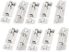 XMHF Barrel Bolt Door Latch, Sliding Lock Gate Hasp 2inch (10 Piece) 