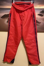 VTG Edelweiss 28x30 Red Nylon Zip Leg Snow Ski Snowboard Pants Fanny Pack Med