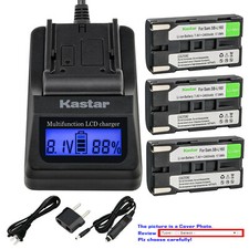 Kastar Battery LCD Fast Charger for Samsung SB-L160  Samsung VP-W71 VP-W97