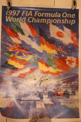 FORMEL 1 FIA FORMULA ONE WORLD CHAMPIONSHIP PLAKAT DIN A 0 MIT AUTOGRAMM