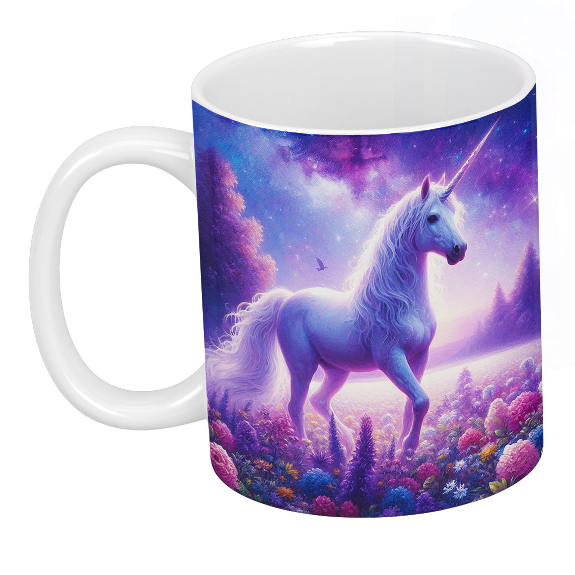 Galaxy Unicorn Spiritual Artwork On Ceramic Classic Mug