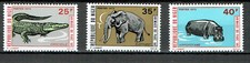 NIGER 1973 Lot de 3 Timbres de la Série " Animaux de la réserve " N°YT 277 à 279