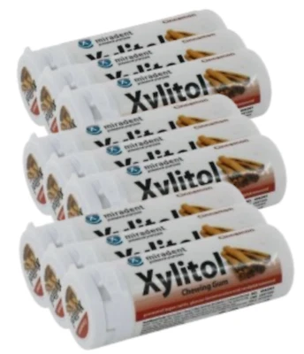 WWW.SPEISEKAMMER-SHOP.DE 9 x 30 Stück Zahnpflege Xylitol KAUGUMMI Zimt 100% Xylit 0% Zucker OHNE Aspartam