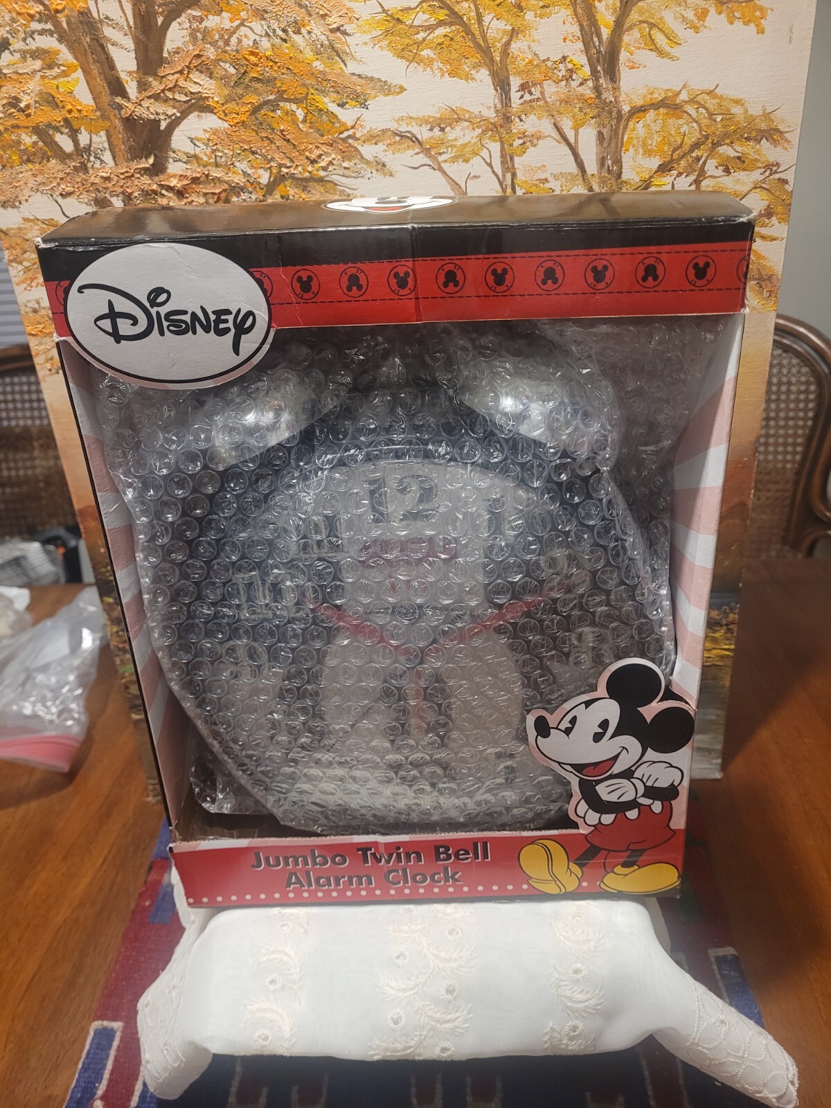 Disney Mickey Mouse Goshi Jumbo Twin Bell Alarm Clock