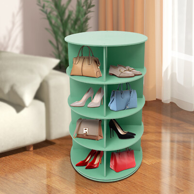 4-Tier Rotating Shoe Rack Free Standing Shoe Storage Holder