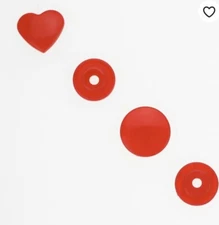 Reduced!! BULK SALE! 1000 Size 20 Pink B33 KAM Snaps Hearts Bibs Diapers Baby