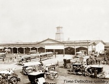 Union Depot & Ferry House, San Francisco, California -1887- Historic Photo Print