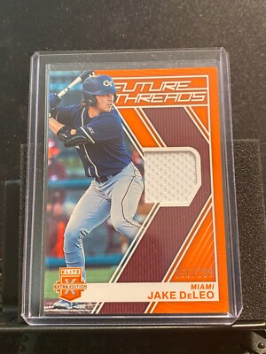 Jake Deleo 2023 Elite Extra Future Threads Jersey Orange #150/199 - Marlins
