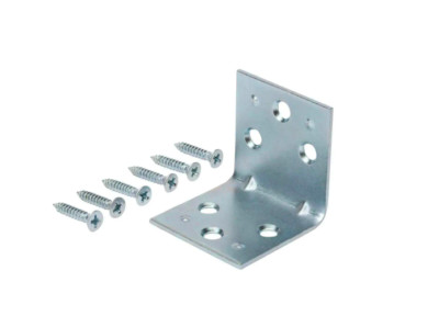 4 Pack Everbilt 1-1/2 in. Zinc-Plated Double-Wide Corner Angle Braces, 20754