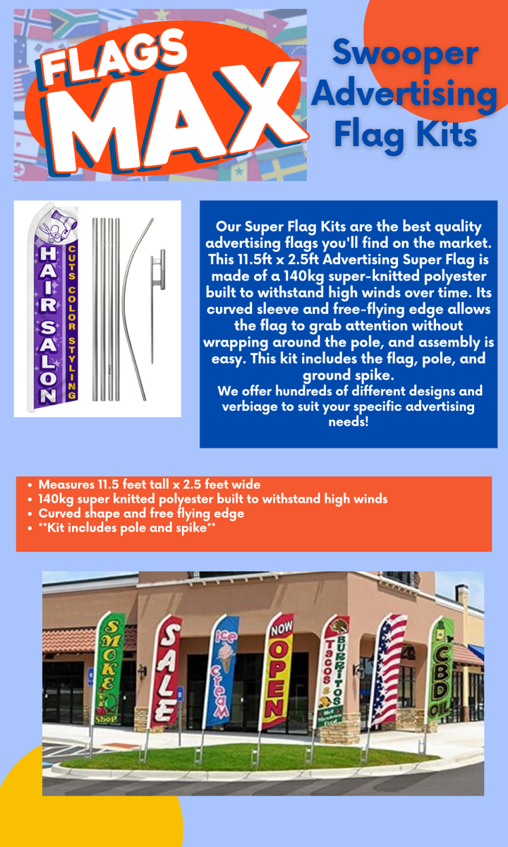 Lemonade Swoooper-Flagge (2er Set) – Windstabile Werbeflagge Für Draußen
