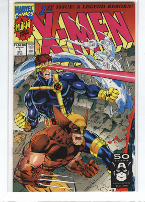 X-men #1 Wolverine Cyclops Iceman variant cover Jim Lee 9.6 | eBay