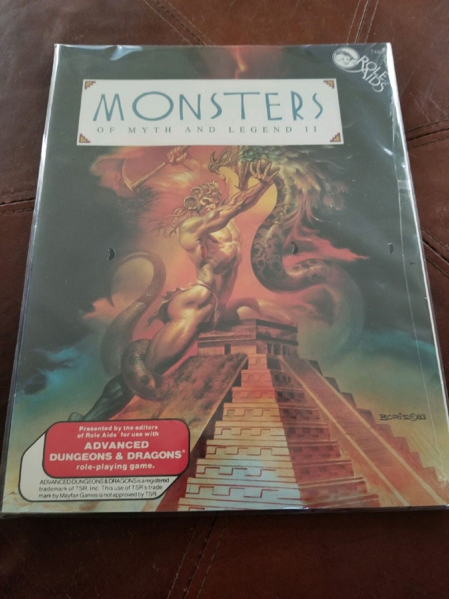 Monsters of Myth and Legend II Role Aids dungeons & dragons rpg book RARE