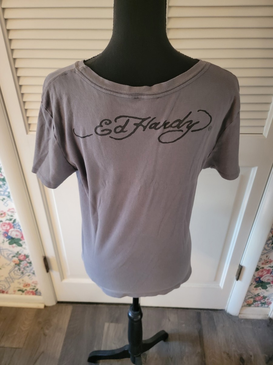 [Sculptor X Ed Hardy]Brush Tee Mサイズ Sculptor X Ed Hardy] Brush Raglan Tee Raw