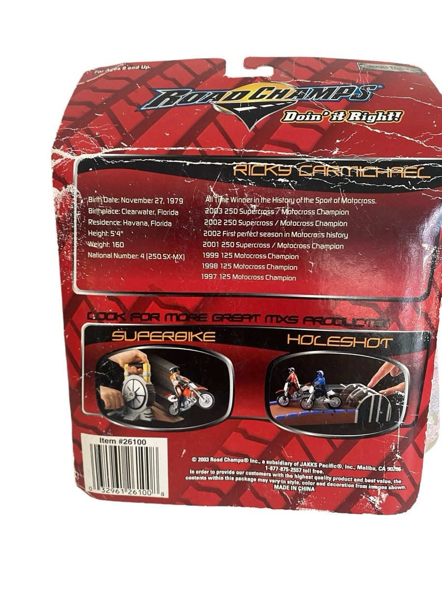 Road Champs MXS Ricky Carmichael Motocross Racer Figure New Open