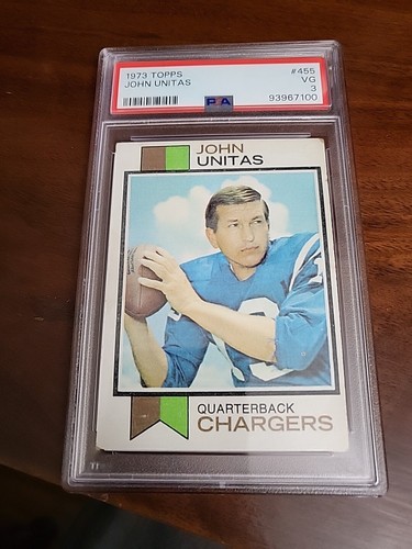 1973 Topps John Unitas (Johnny) #455 PSA 3