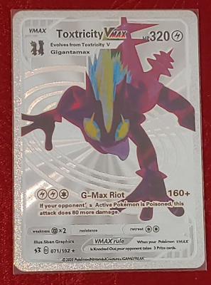 Carta Pokemon Toxtricity VMAX Português 71/192 Card Original Copag