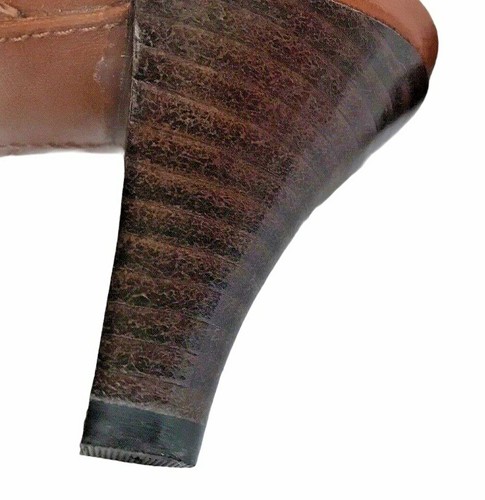 Western Boot Heels Slides CLARKS Indigo Backless 7M Brown Slip-Proof Shoes NEW - Picture 7 of 10