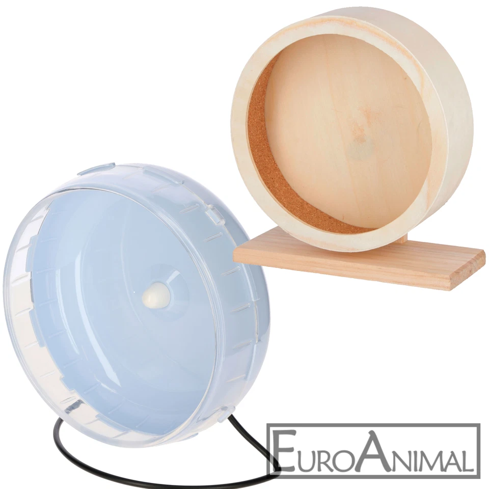 KERBL Hamster Maus Laufrad Hamsterrad mit Ständer, 3 Ausführungen Kunststoff, Kork