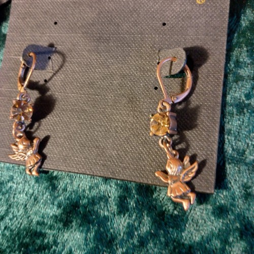 Cookie Lee Earrings 5 pair crystal rose quartz mother of pearl new - Picture 9 of 9