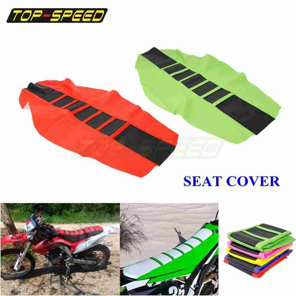 For Honda CRF250 CRF450 R/X/L Ribbed Traction MX Enduro Seat Cover Dirt Pit Bike - Image 3 of 4