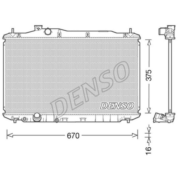 Denso WasserküHler MotorküHler FüR Honda Civic Viii Hatchback FN FK Type-R-image