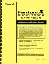 Roland Fantom X6 X7 X8 Audio Track Expansion OWNER'S MANUAL