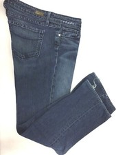 Paige Benedict Canyon 30x 28 Dark Wash Womens Classic Cut Rise USA Made