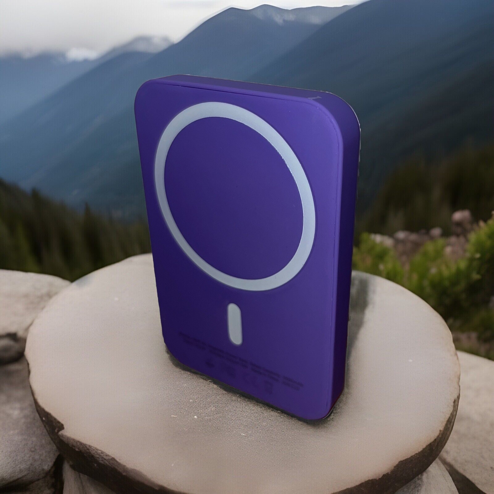 Magnetic 5000mAh Wireless Power Bank for iPhone Fast Charging-image