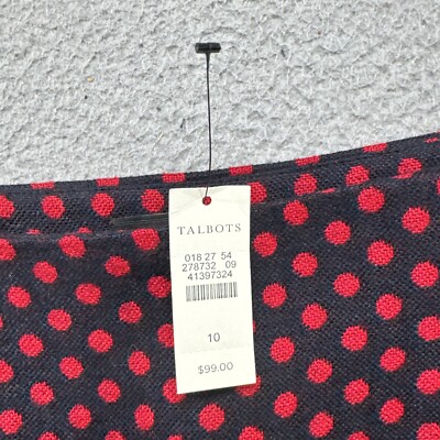 rock san専用 Talbots Women's Pencil Skirt Polka Dot Lined Knee Length in Size
