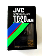 JVC TC-20 SHGM VHS C Sealed Compact Video Cassette Tape Super HG Master Japan