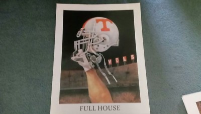 Tennessee vols college football helmet poster minor wear. Buy one get one free!