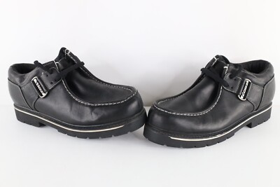 Vtg 90s Y2K NY Lug Co Lugz Mens 15 Heavyweight Leather Moc Chukkas