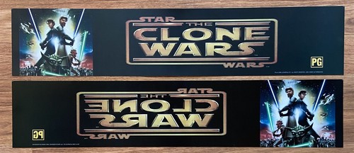 📽 Star Wars: The Clone Wars (2008) - Double-Sided - Movie Theater Mylar 5x25