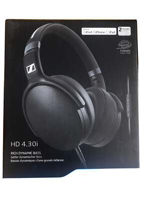 SENNHEISER ON EAR HD4.30I IPHONE BLACK - 506780 Brand New RRP $190 | eBay