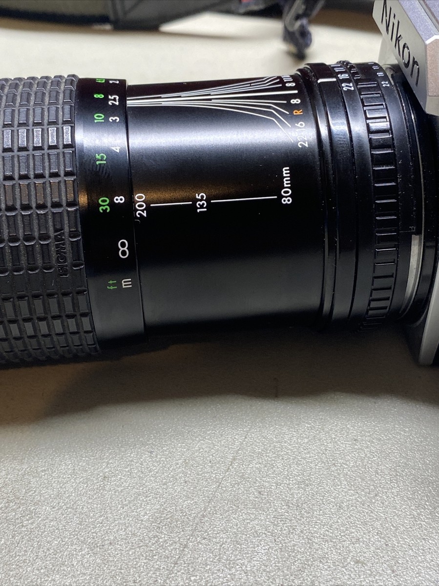 Nikon FG-20 35mm Film Camera Zoom Lens Sigma Japan | eBay