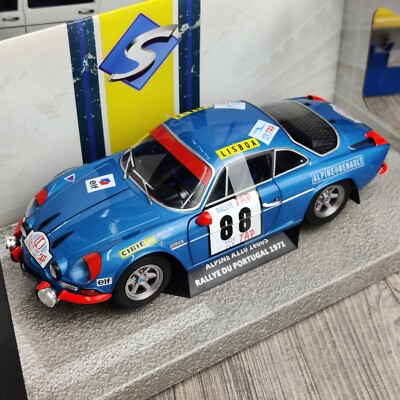 AUTO SOLIDO ALPINE A110 1600 S RALLYE DU PORTUGAL 1971 1:18 NEU.B S1804202