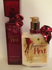 Bath Body Works Forever Red Body Lotion and Fine Fragrance Mist New Rare Set