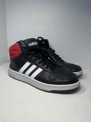 Adidas Hooos 2.0 Mid Tops Size 9 Men s Black Red. LYM029004
