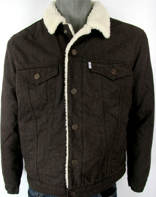 levis brown sherpa jacket