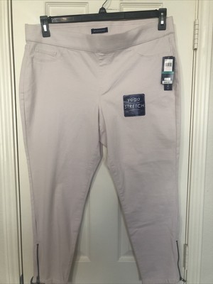 NWT - BANDOLINO Women's 'MANDIE' Bella Pink SKINNY JEANS - 16 pull on 