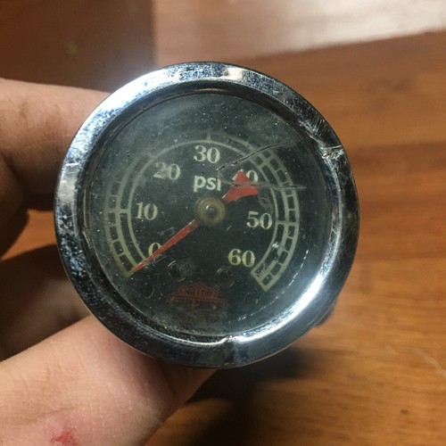 HARLEY DAVIDSON Panhead Chopper SHOVELHEAD Oil Pressure Gauge Genuine
