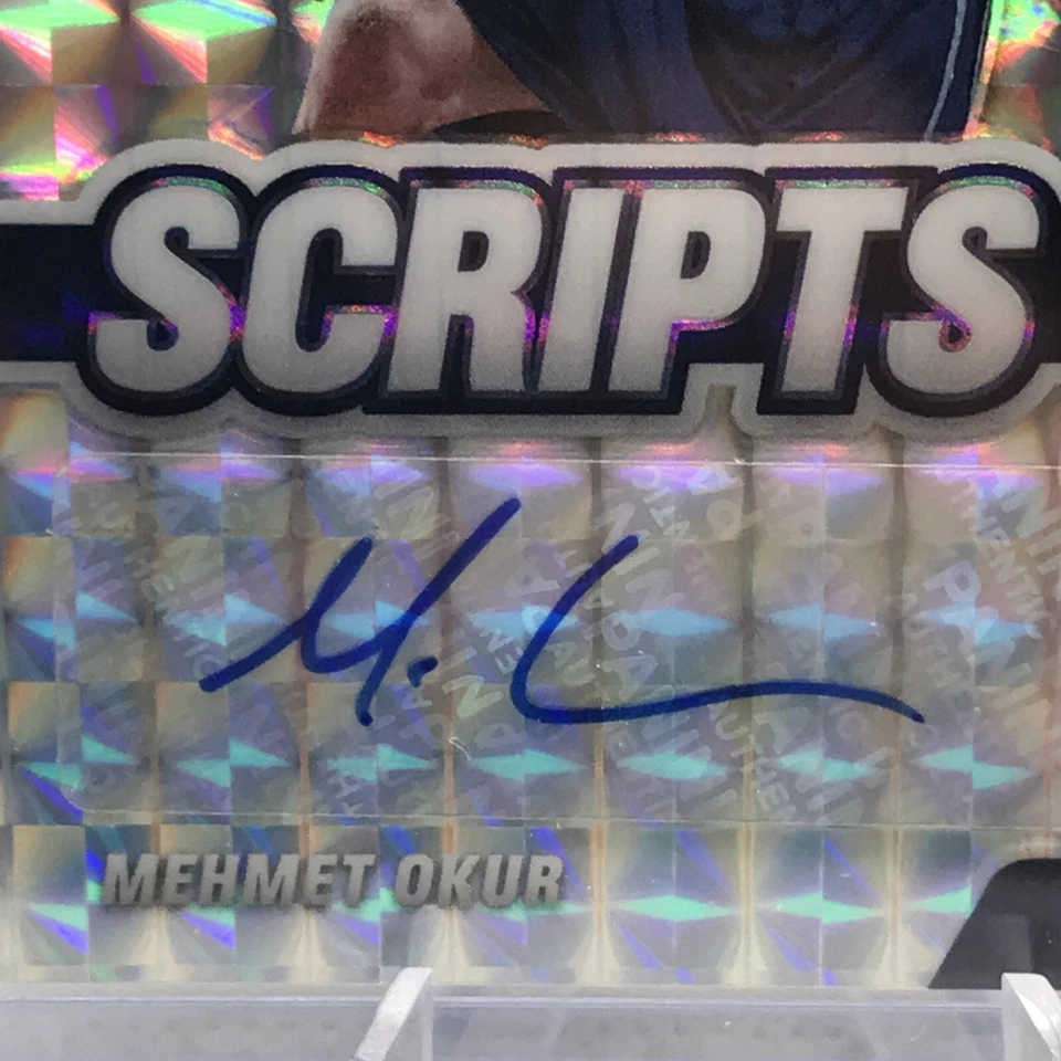 2020-21 Panini Mosaic Scripts Mehmet Okur #SC-MOK Auto UTAH JAZZ - Image 2 of 4
