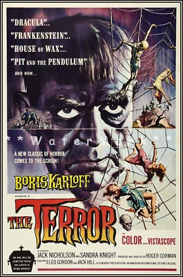 The Terror 1963 Horror Thriller Film Roger Corman Retro Vintage Poster Print Art
