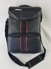 Ambico Black Padded Bag large Camera Camcorder -Shoulder Strap Buckle zip-on bag