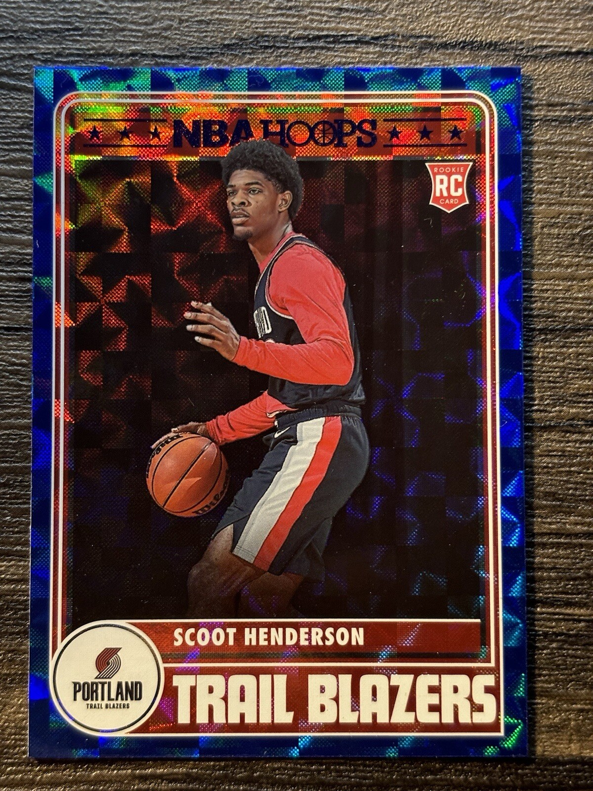 2023-24 Panini NBA Hoops - Hoops Tribute Hyper Blue #297 Scoot Henderson (RC)