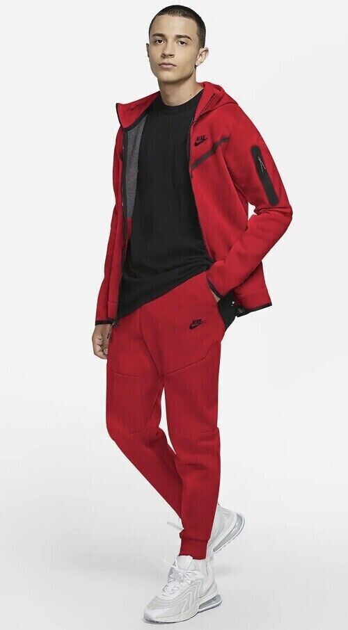 Nike Sportswear Tech Fleece Jogger Pants Gym Red Men ALL SIZES CU4495 | eBay