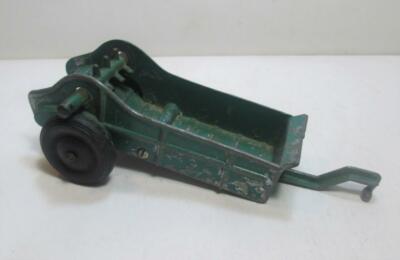 Vintage 1950's Hubley Kiddie Toy Manure Spreader #50 Die Cast Toy Rubber Tires