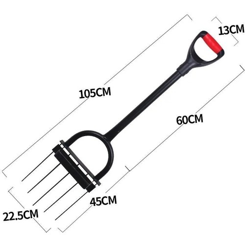 Dirt Turner Manual Dirt Turning Rake Deep Turning Tools Farm Fork Tools - 第 1/14 張圖片