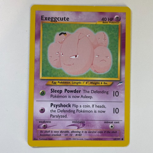 Exeggcute 64/105 Neo Destiny Common Pokemon Moderate Play+ - Picture 3 of 5